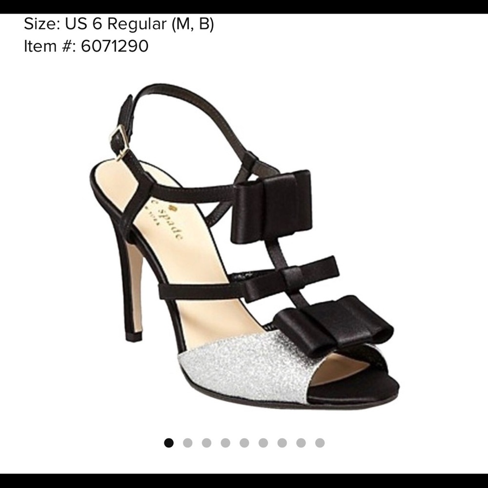 Kate Spade Ivy glitter heels